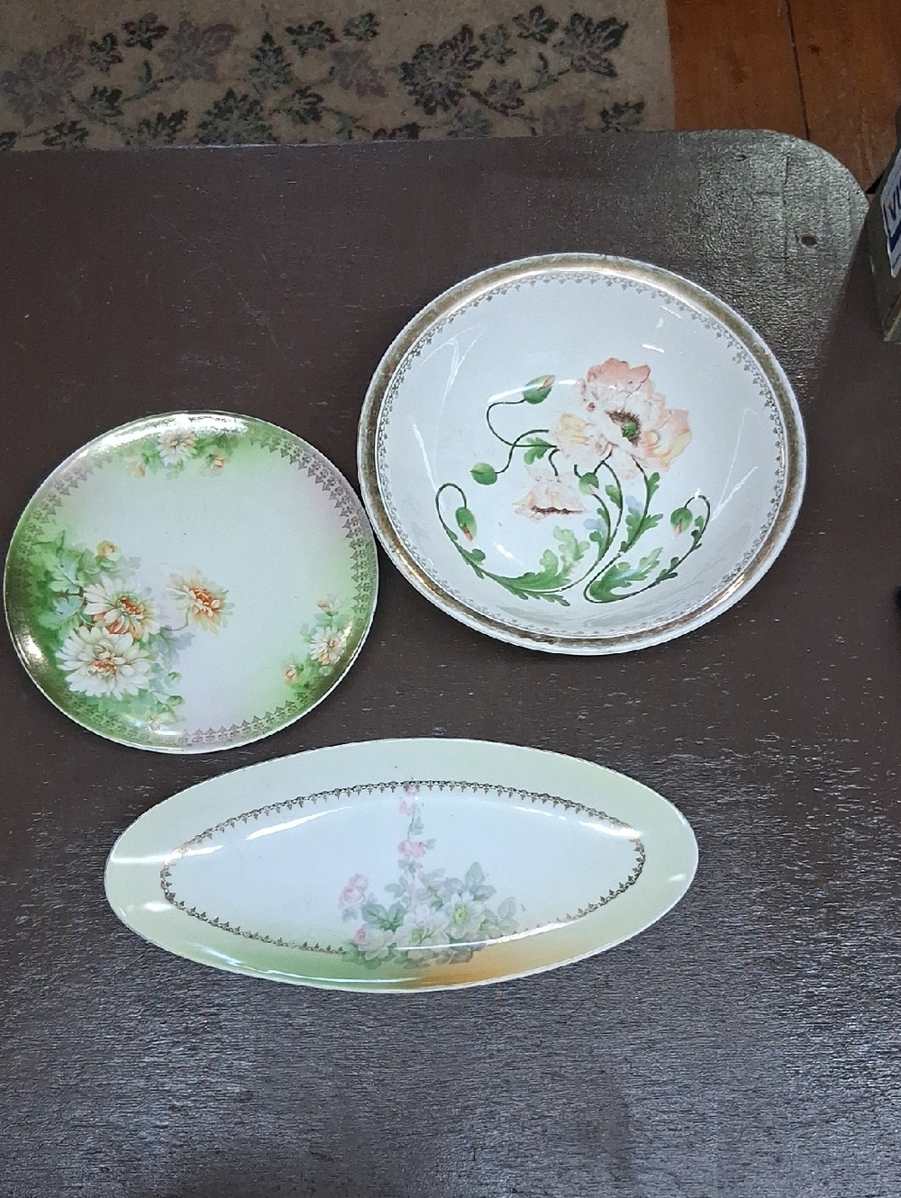 Stunning Grandmas China Wall Hangers, 3pc Vintage Cottagecore Pates & Bowls Set